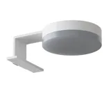 Ljust och läckert badrum med duschhörna och bänkskiva i sten