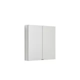 Stort badrumsinspiration i modern och minimalistisk stil med vita badrumsmöbler och elegant svart bänkskiva med fyrkantiga fristående handfat, estetiska och praktiska inbyggda spegelskåp med ljusram samt walk-in dusch