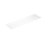 Badrumsinspiration med badrumsmöbler i modern blå färg, elegant fristående handfat och stor fyrkantig spegel med belysning, vita fiskbensplattor ger ett stilrent och klassiskt uttryck