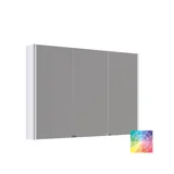 Stor badrumsinspiration i nordisk stil med badrumsmöbler i ljusblå färg och träbänkskiva med elegant fristående handfat, fiskbensgolv i trä som skapar en ljus och klassisk stil