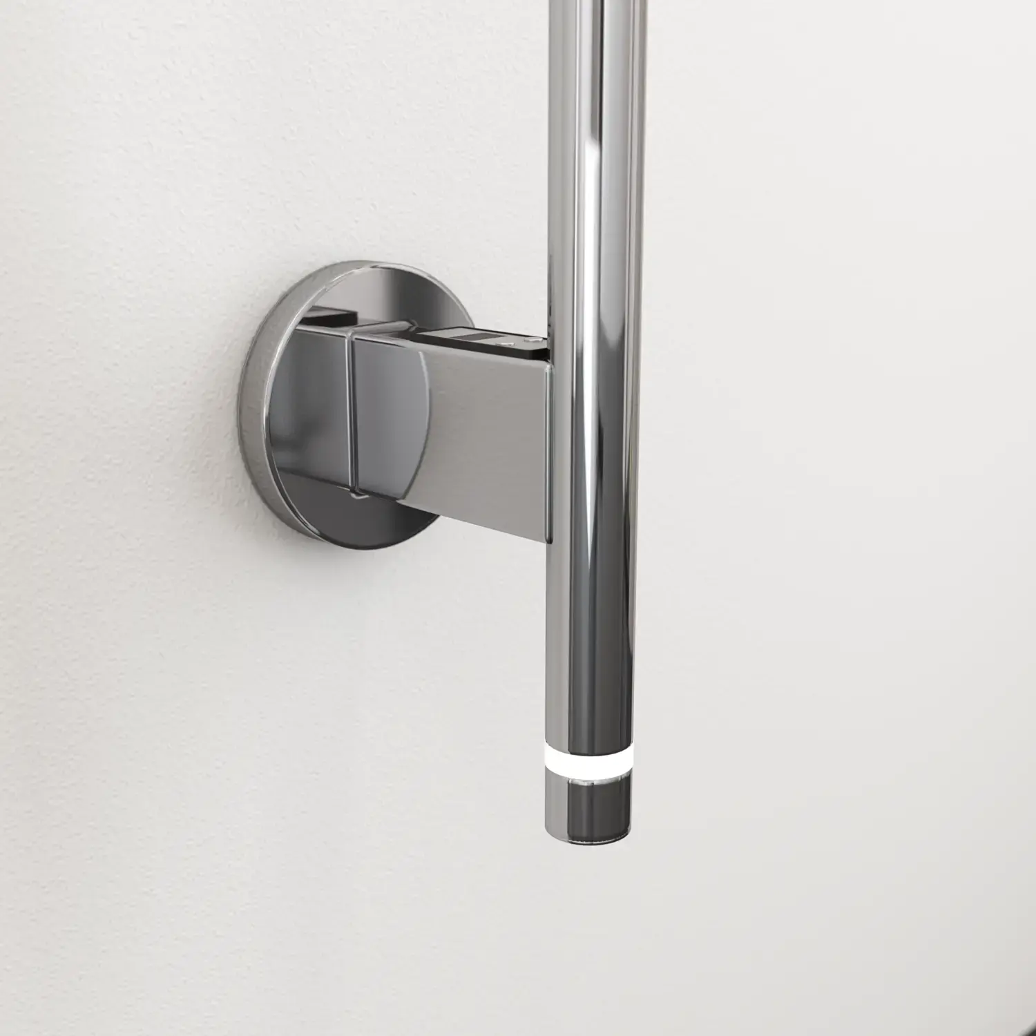 Badrumsinspiration med elektrisk handdukstork som gör dina handdukar härligt varma och gör upplevelsen i badrummet exklusiv.