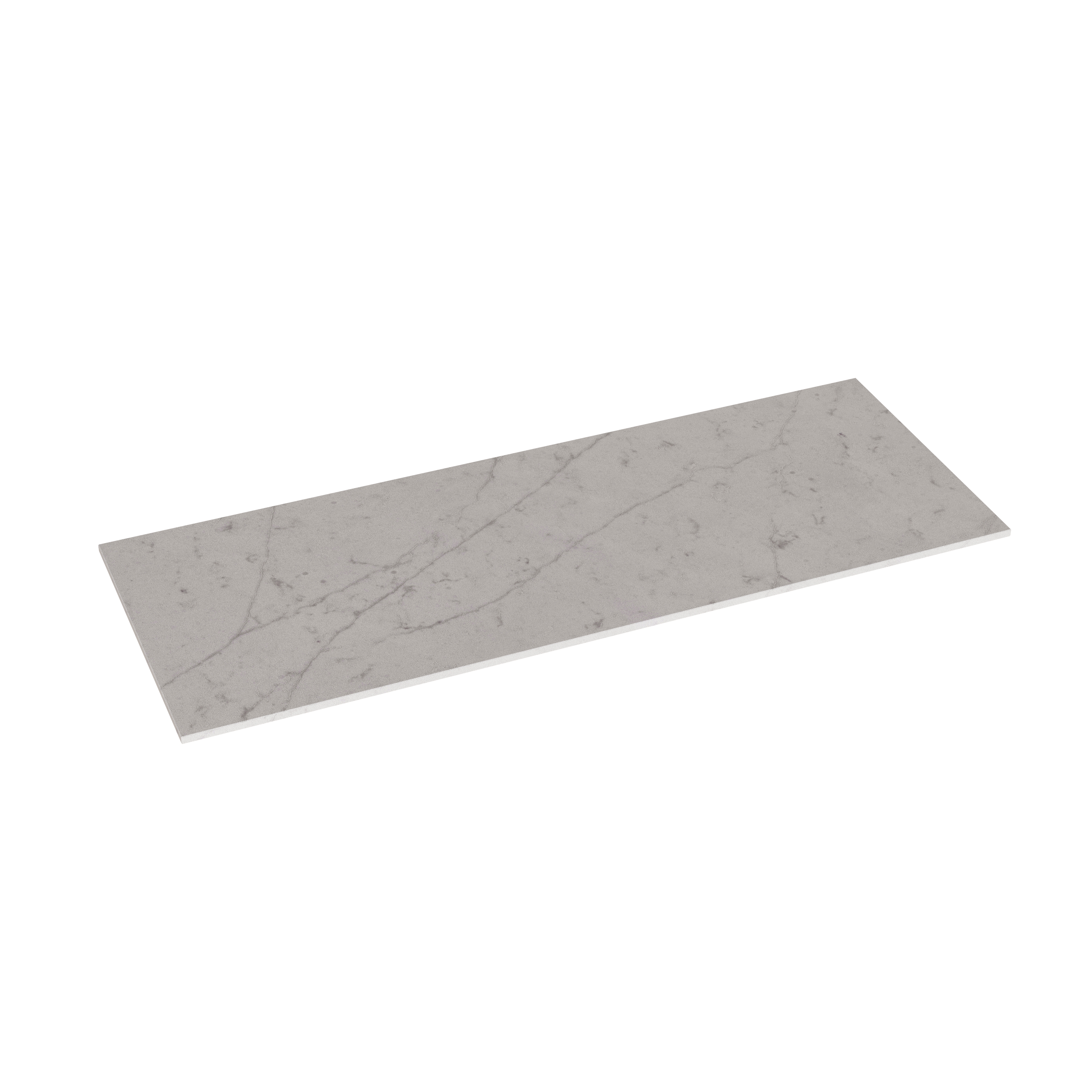 Badrumsinspiration med badrumsmöbler i modern blå färg, elegant fristående handfat och stor fyrkantig spegel med belysning, vita fiskbensplattor ger ett stilrent och klassiskt uttryck